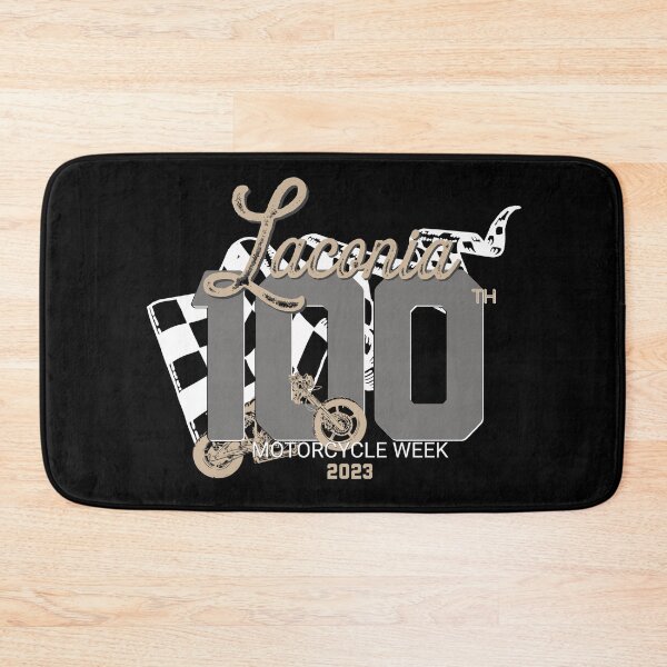 Item preview, 100th Anniversary Laconia Motorcycle Week New Hampshire - finish line black designed and sold by PincGeneral.