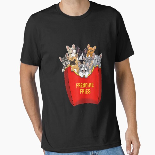 Item preview, Frenchie Fries Shirt Bouledogue Français Chien Maman Chien Papa T-shirt Mignon designed and sold by Kimbrellaa.