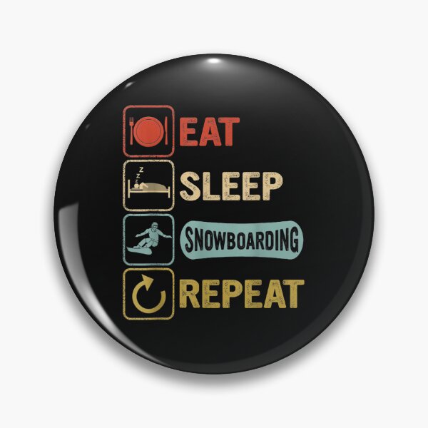 Item preview, Funny Snowboard Snowboarders Eat Sleep Snowboarding Repeat T-Shirt designed and sold by Baron-Hagen.