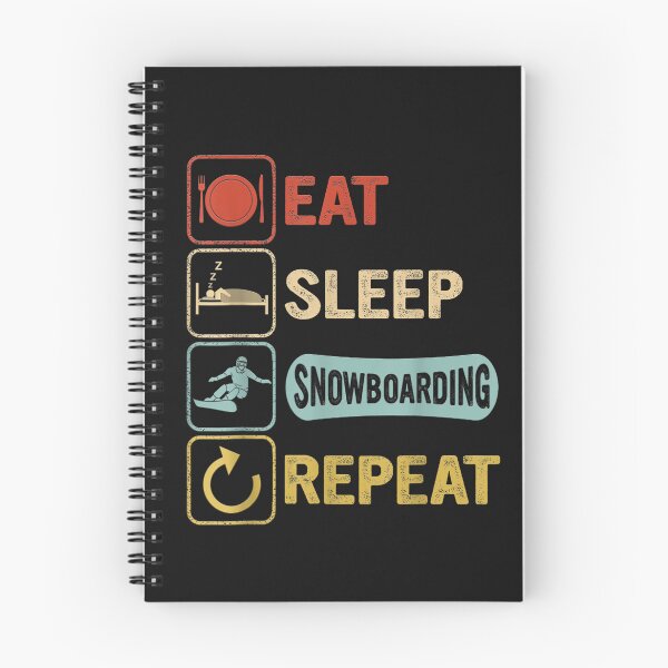 Item preview, Funny Snowboard Snowboarders Eat Sleep Snowboarding Repeat T-Shirt designed and sold by Baron-Hagen.