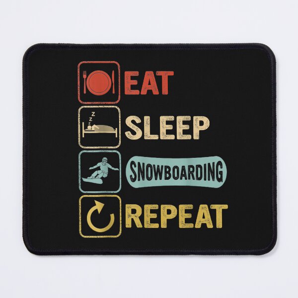 Item preview, Funny Snowboard Snowboarders Eat Sleep Snowboarding Repeat T-Shirt designed and sold by Baron-Hagen.