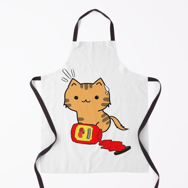 Item preview, Cute Orange Cat Spilled Tomato Ketchup designed and sold by Pet Station.