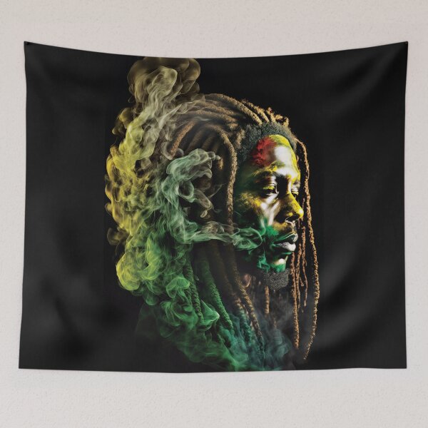 Item preview, Moody Rastafari Smoke Artwork designed and sold by CaseHavenDesign.