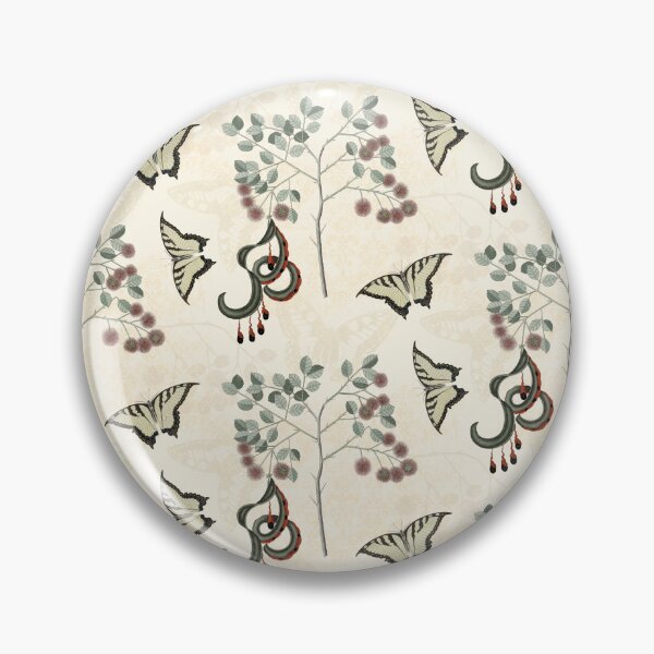 Item preview, Swallowtail Butterflies and Catclaw Acacia designed and sold by AntiqueImages.