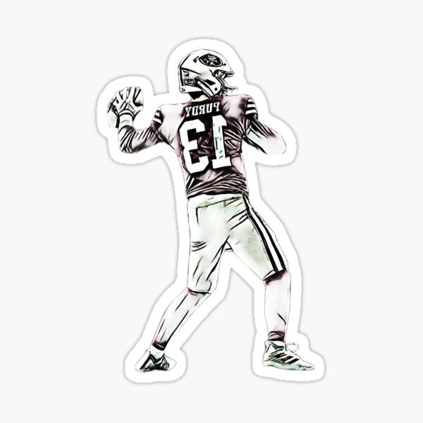 "brock purdy" Sticker for Sale by shopgzone Redbubble