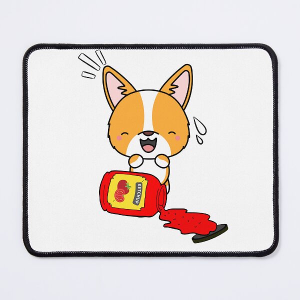 Item preview, Cute Corgi Spilled Tomato Ketchup designed and sold by Pet Station.