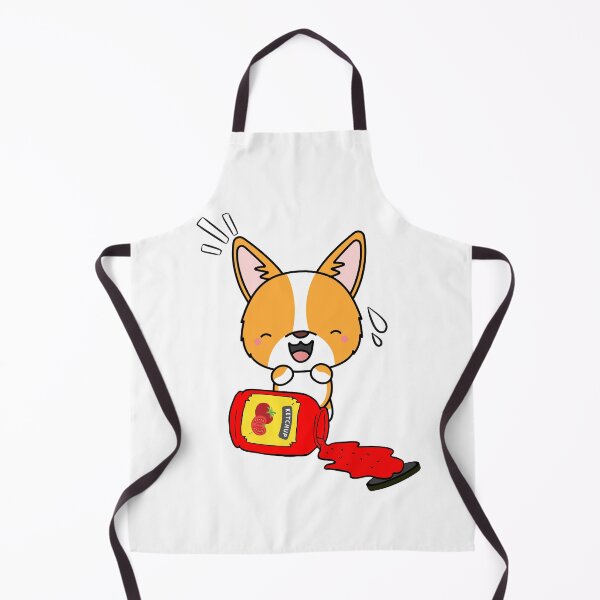 Item preview, Cute Corgi Spilled Tomato Ketchup designed and sold by Pet Station.
