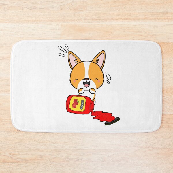 Item preview, Cute Corgi Spilled Tomato Ketchup designed and sold by Pet Station.
