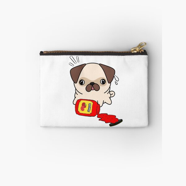 Item preview, Cute Pug Spilled Tomato Ketchup designed and sold by Pet Station.