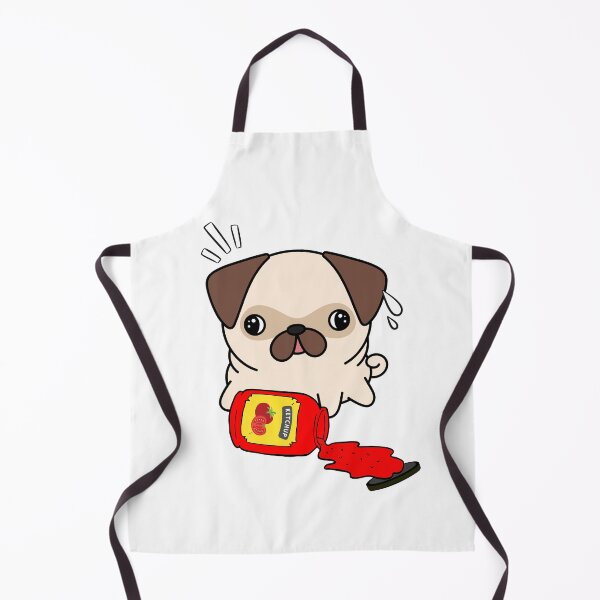 Item preview, Cute Pug Spilled Tomato Ketchup designed and sold by Pet Station.