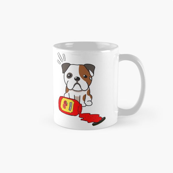 Item preview, Cute Bulldog Spilled Tomato Ketchup designed and sold by Pet Station.