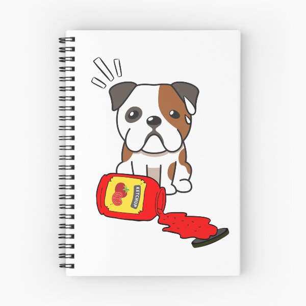 Item preview, Cute Bulldog Spilled Tomato Ketchup designed and sold by Pet Station.