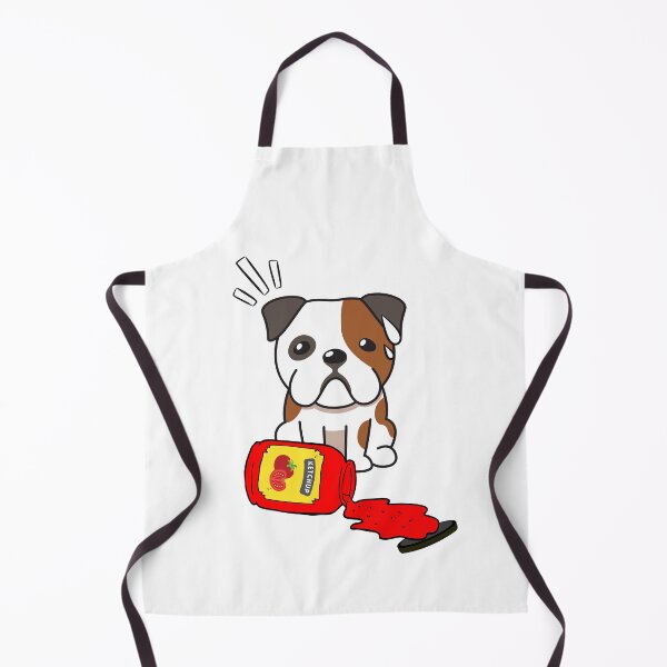 Item preview, Cute Bulldog Spilled Tomato Ketchup designed and sold by Pet Station.