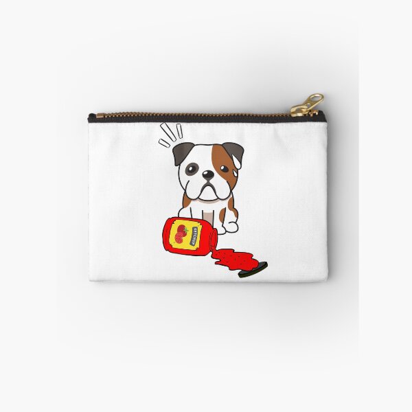 Item preview, Cute Bulldog Spilled Tomato Ketchup designed and sold by Pet Station.