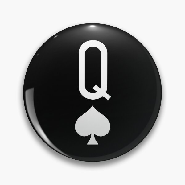 Item preview, Black and White Queen of Spades card game designed and sold by FrenchsTuck.