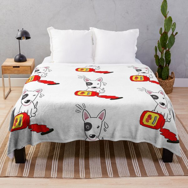 Item preview, Cute Bull Terrier Spilled Tomato Ketchup designed and sold by Pet Station.
