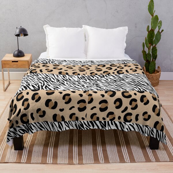 Item preview, Split Leopard and Tiger Print Pattern designed and sold by Mark Cannon.