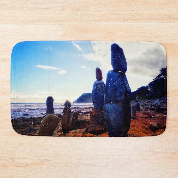 Item preview, Beach Rocks Towers Ocean Watchers on Rocky Beach in South Africa 1 of 4 designed and sold by Beachy.