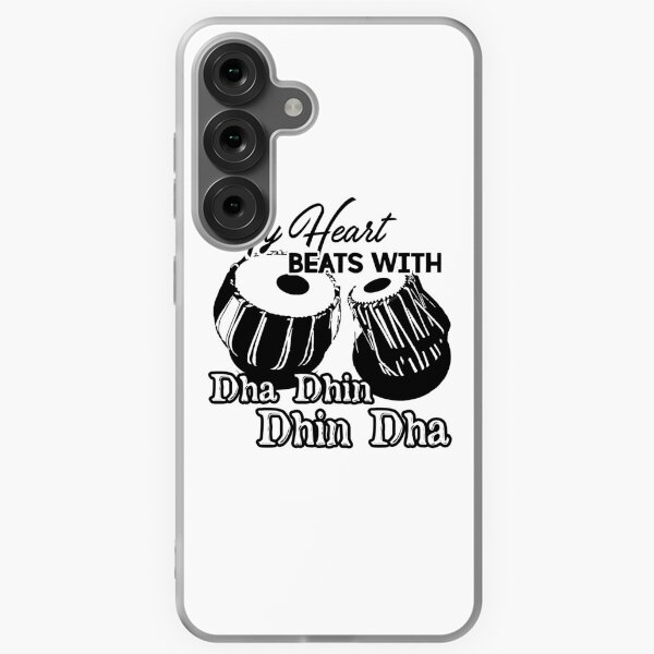 Vista previa del artículo con la obra «Tabla Mi Corazón Late Con Dha Dhin Dhin Dha», diseñado y vendido por UnknownArtistt.