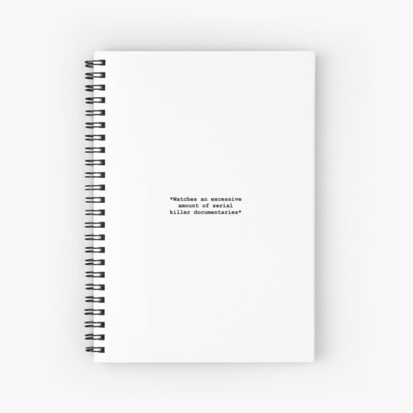 Serial Killer Documentaries Spiral Notebook