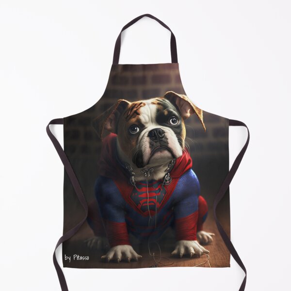 Item preview, Cute dog wearing a spiderman costume - bulldog spiderman by pitasso designed and sold by DErstling.