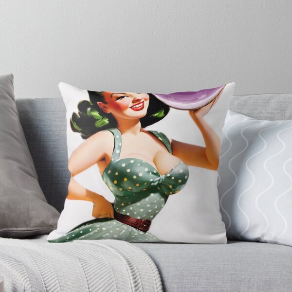 Item preview, Purple Globe Pinup Girl designed and sold by cutestpinups.