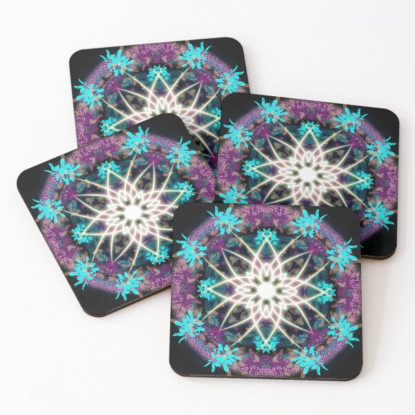Item preview, Neon Mandala Flower Abstract designed and sold by Chatchot.