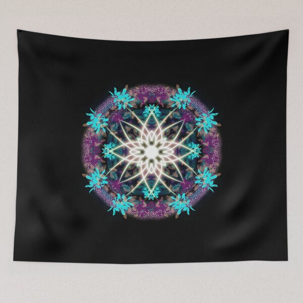 Item preview, Neon Mandala Flower Abstract designed and sold by Chatchot.