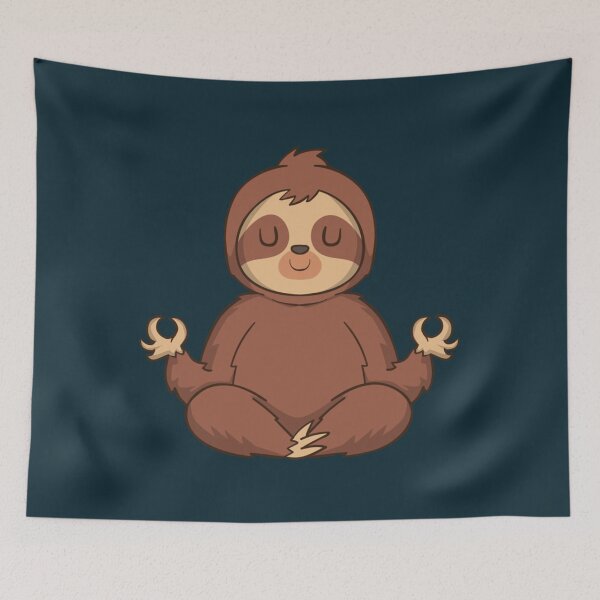 Item preview, Meditating Sloth161 designed and sold by KilkennyCatArt.