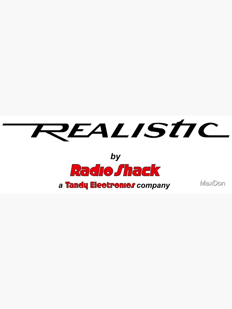 "Radio Shack Realistic 1970s" Sticker for Sale by MaxDon Redbubble