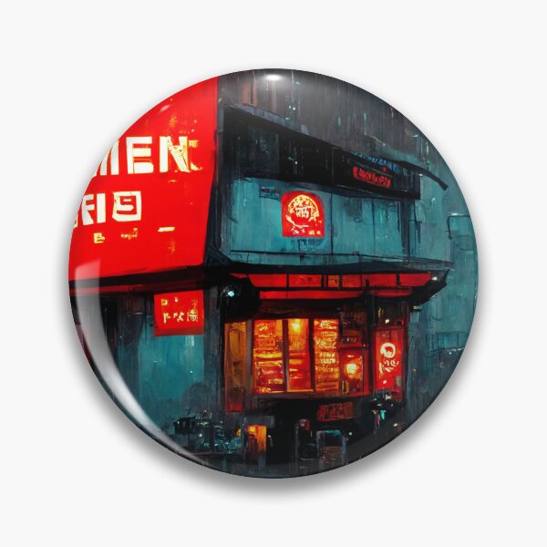 Item preview, Tienda de ramen lluvioso designed and sold by ArkMinted.