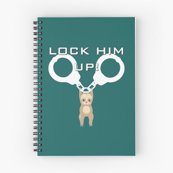 Item preview, Sid the AntiTrump Sloth says Lock Him Up183 designed and sold by KilkennyCatArt.