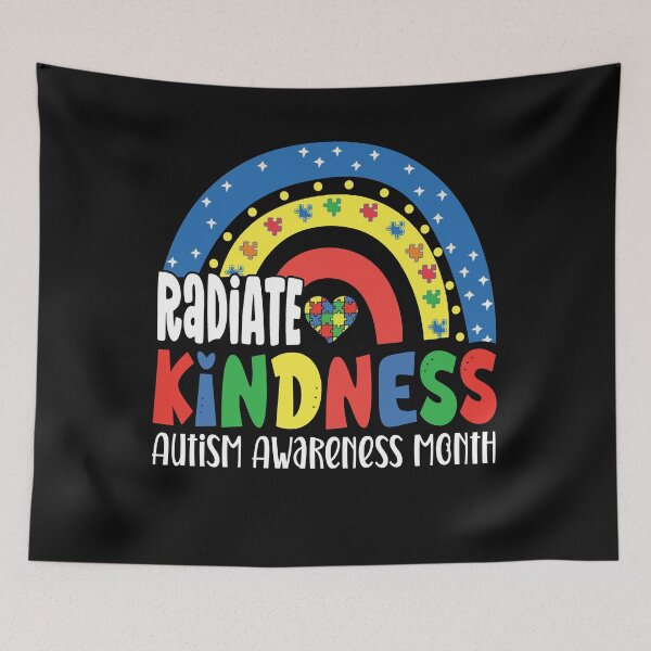 Item preview, Autism Awareness special ed teacher radiate kindness rainbow designed and sold by M7MED12.