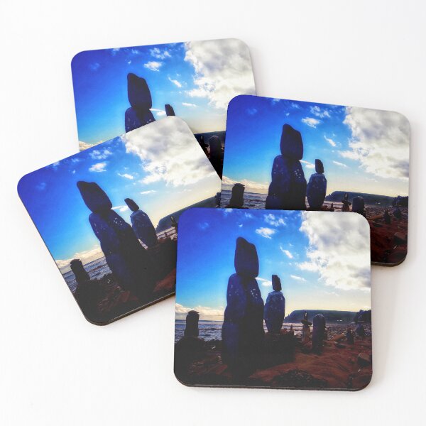Item preview, Beach Rocks Towers Ocean Watchers on Rocky Beach in South Africa 2 of 4 designed and sold by Beachy.