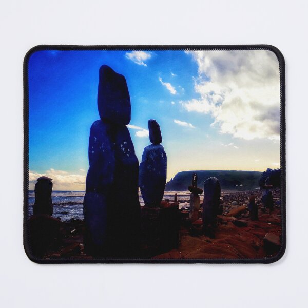 Item preview, Beach Rocks Towers Ocean Watchers on Rocky Beach in South Africa 2 of 4 designed and sold by Beachy.