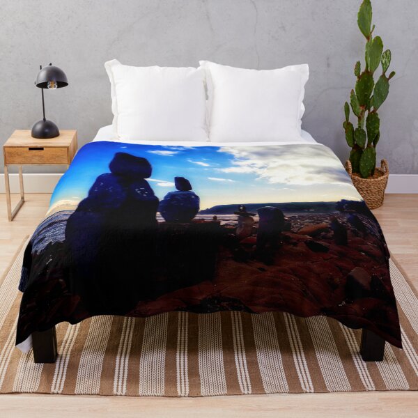 Item preview, Beach Rocks Towers Ocean Watchers on Rocky Beach in South Africa 2 of 4 designed and sold by Beachy.