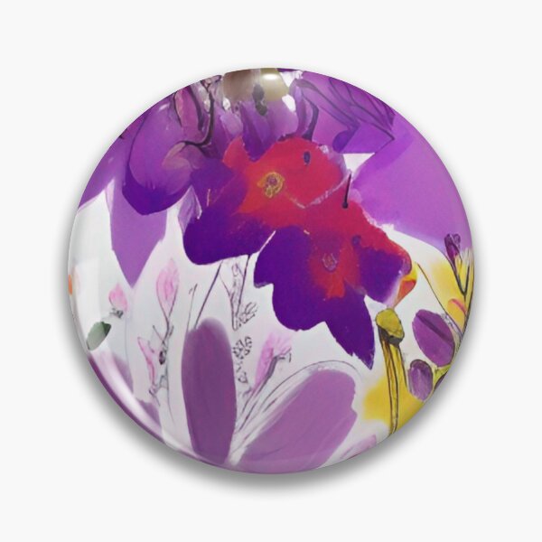 Artikelvorschau, Violette und gelbe Blüten mit hohem Kontrast entworfen und verkauft von Onlyjamie.