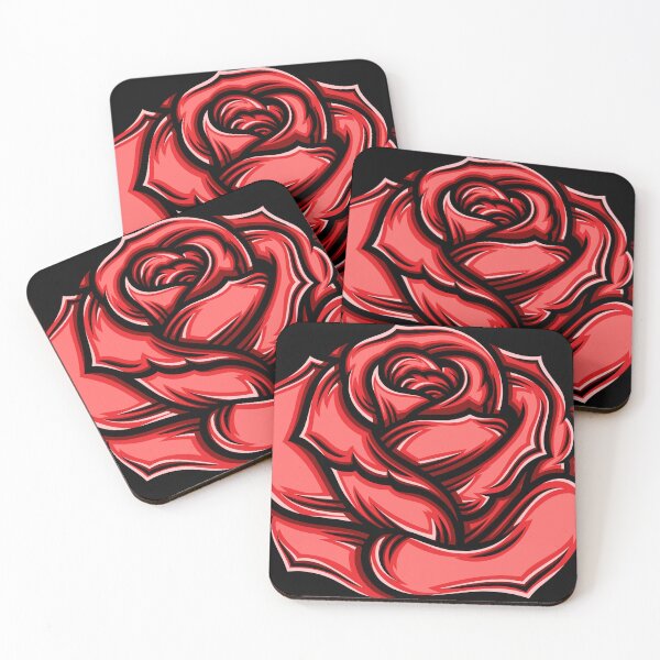 Item preview, Red rose illustration designed and sold by WODEXZ.