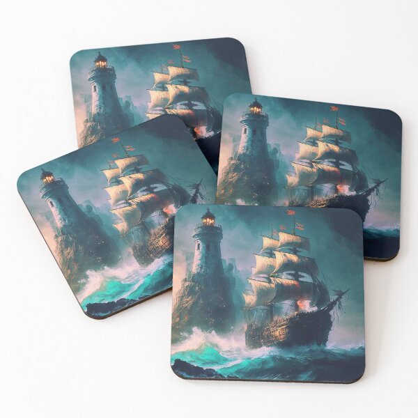 Item preview, An Ancient Galleon in a stormy sea designed and sold by AM FineArtPrints.