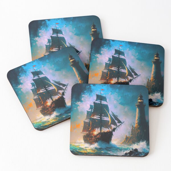 Item preview, An Ancient Galleon in a stormy sea designed and sold by AM FineArtPrints.