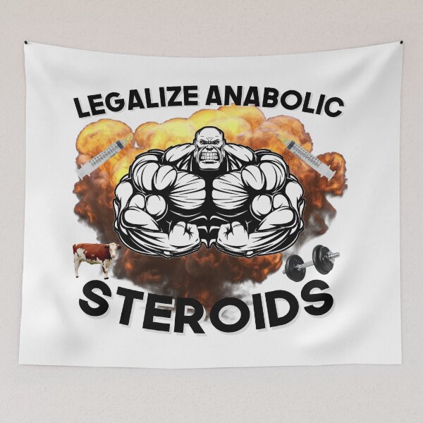 Item preview, Legalize Anabolic Steroids Funny Gym Bodybuilding Design designed and sold by Princeps-.