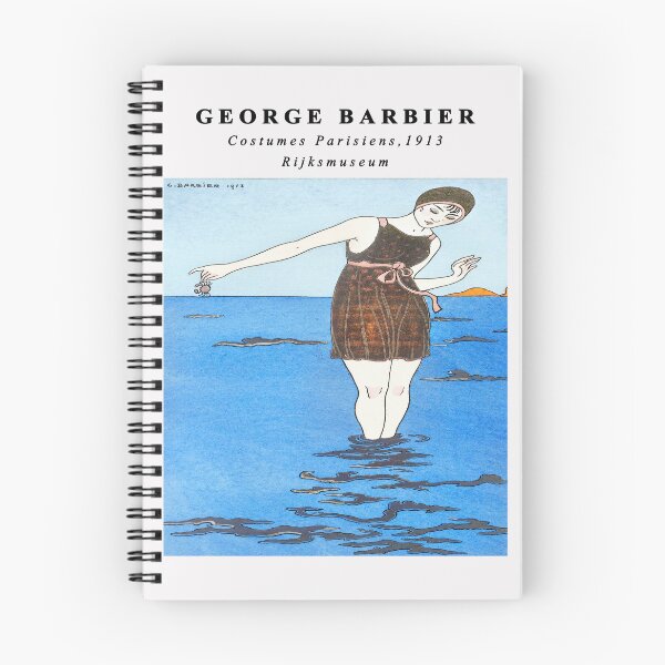 Artikelvorschau, Kostüme Parisiens Modeillustration von George Barbier, Barbier Art Deco, Art Deco Mode, Vintage Art Deco, entworfen und verkauft von Tamas Das.