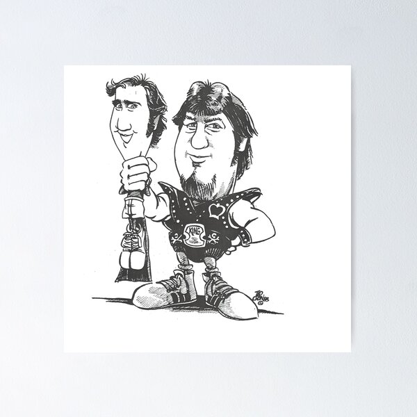 Item preview, Andy Kaufman and the King designed and sold by The Irish Whip.