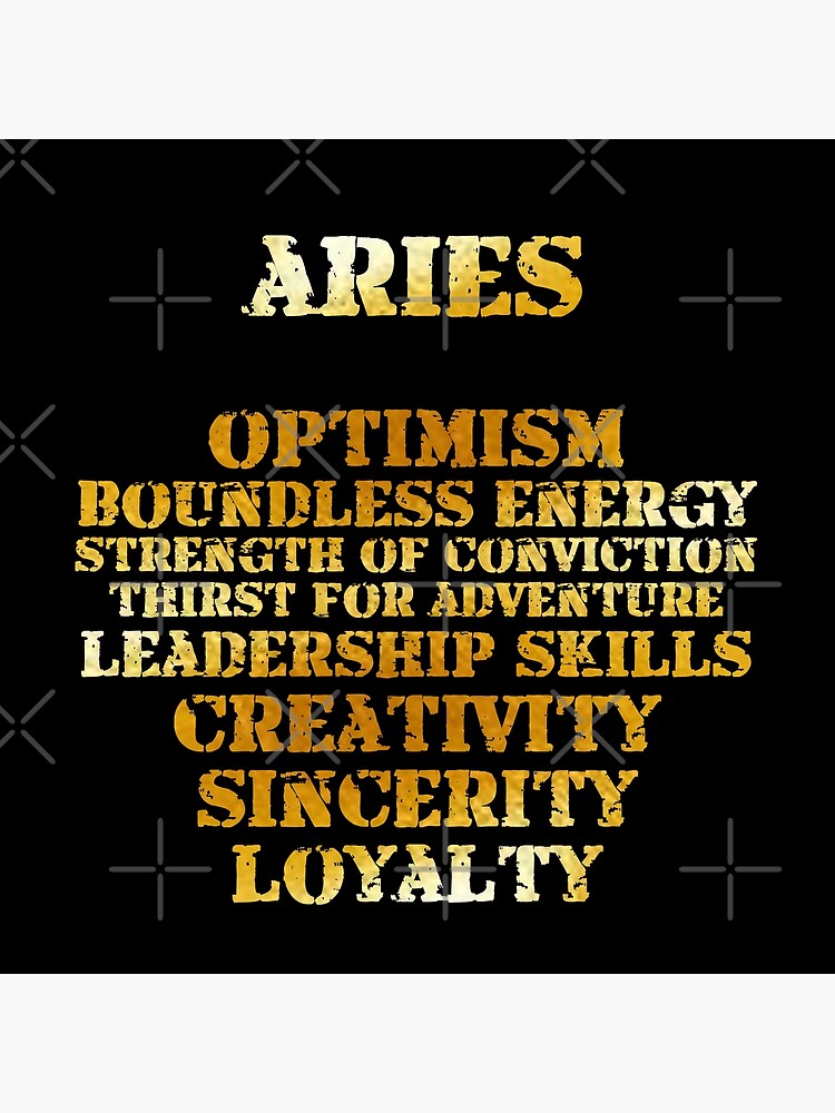 "Aries Zodiac sign The 10 strengths of Aries" Poster for Sale by