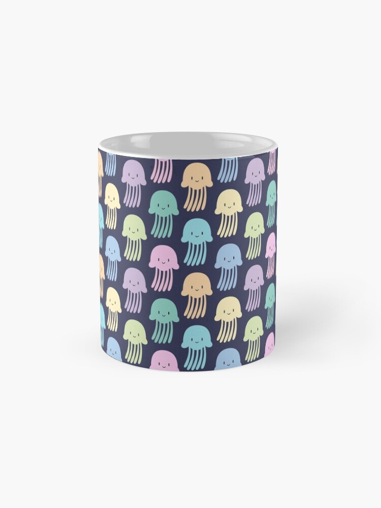 Thumbnail 4 of 6, Coffee Mug, Cute colorful jellyfishes designed and sold by petitspixels.