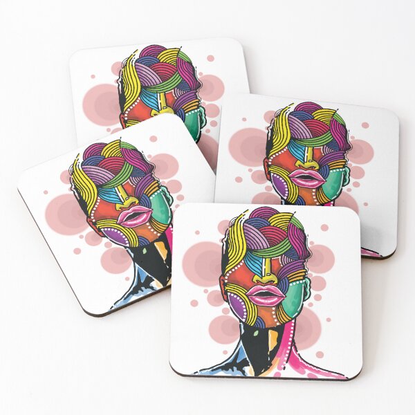 Item preview, Human face with a burst of many colors designed and sold by Kainene.