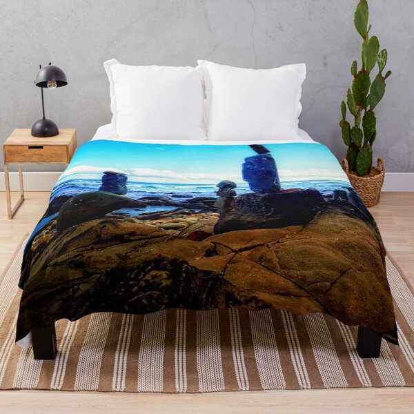 Item preview, Beach Rocks Towers Ocean Watchers on Rocky Beach in South Africa 3 of 4 designed and sold by Beachy.