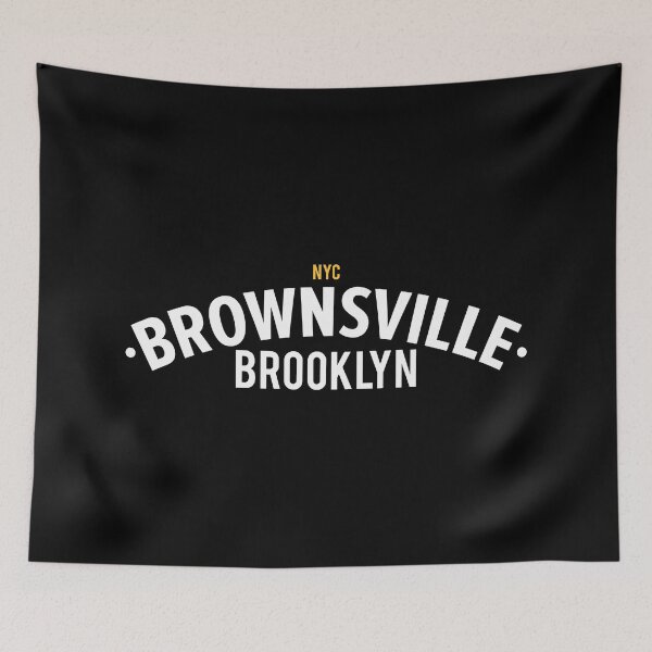 Item preview, Brownsville New York Brooklyn - Brownsville Brooklyn lettering - modern Brownsville logo designed and sold by Boogosh.