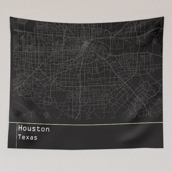 Item preview, The Heart of Texas: A Map of Houston designed and sold by wamuigaworld.