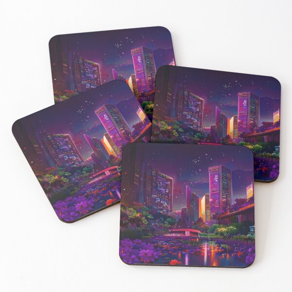 Item preview, NEON CITY X NATURE LANDSCAPE  designed and sold by lifestylein.